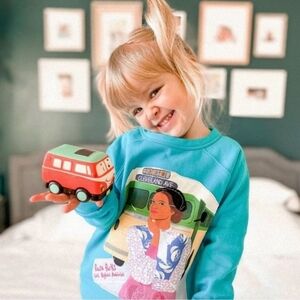 Blue Kids Graphic Sweatshirt